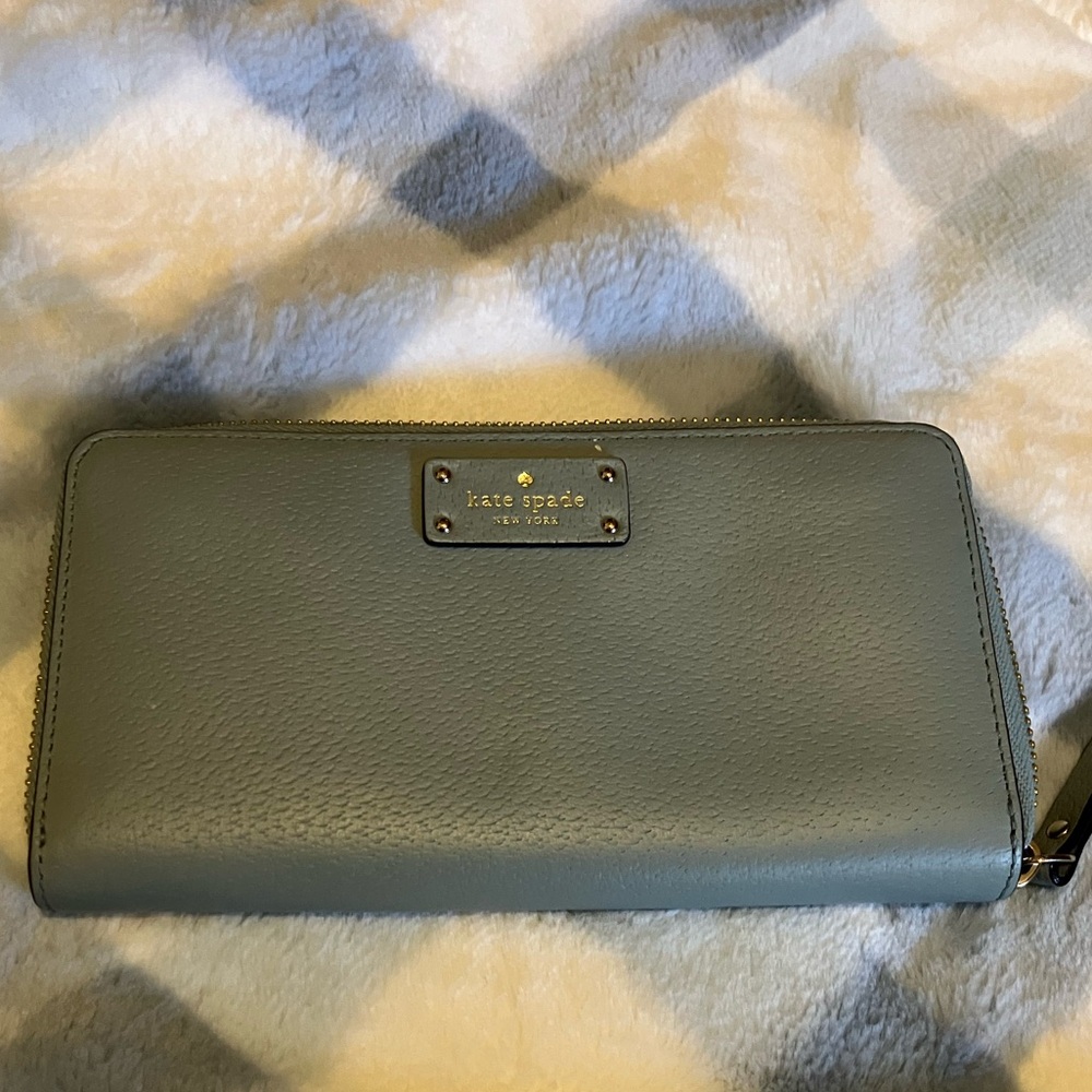 Kate Spade J183 gray/blue wallet